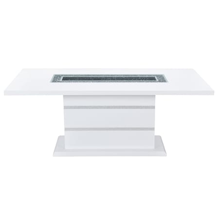 Global Furniture Usa Contemporary  Monaco White Dining Table 4492